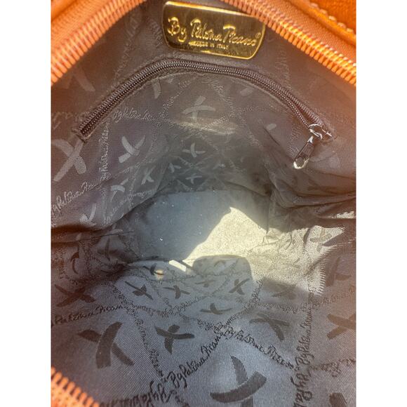 Paloma Picasso Vintage Tan/Brown Leather Bucket Shoulder Bag - Made in Italy - Picture 7 of 11